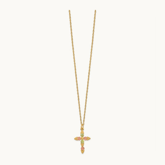 Black Hills Gold Cross Necklace
