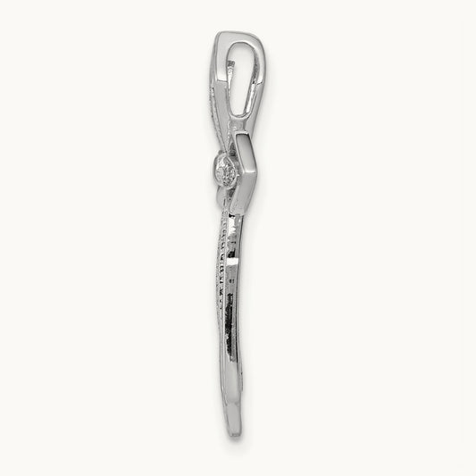 1/15ct. Diamond Cross Chain Slide — photo set