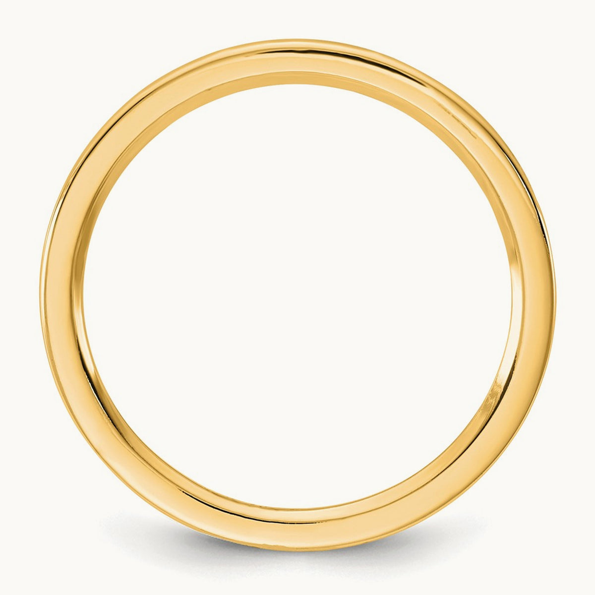 Standard Flat Comfort Fit Band, 1mm, 10K Yellow Gold