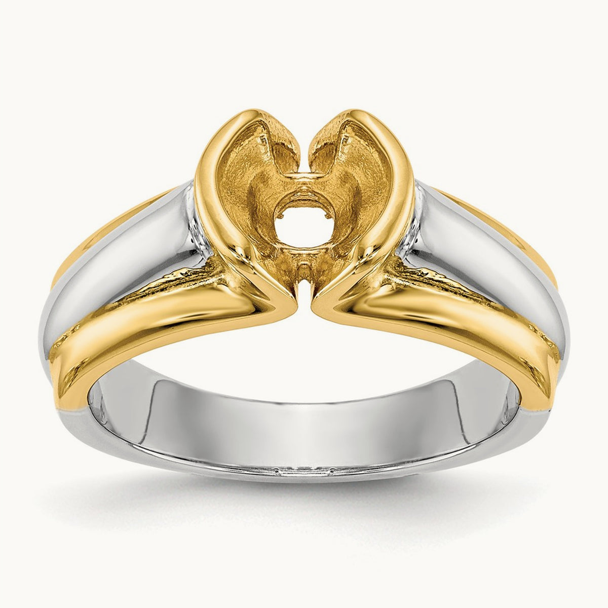 Bezel Solitaire Engagement Ring Mounting
