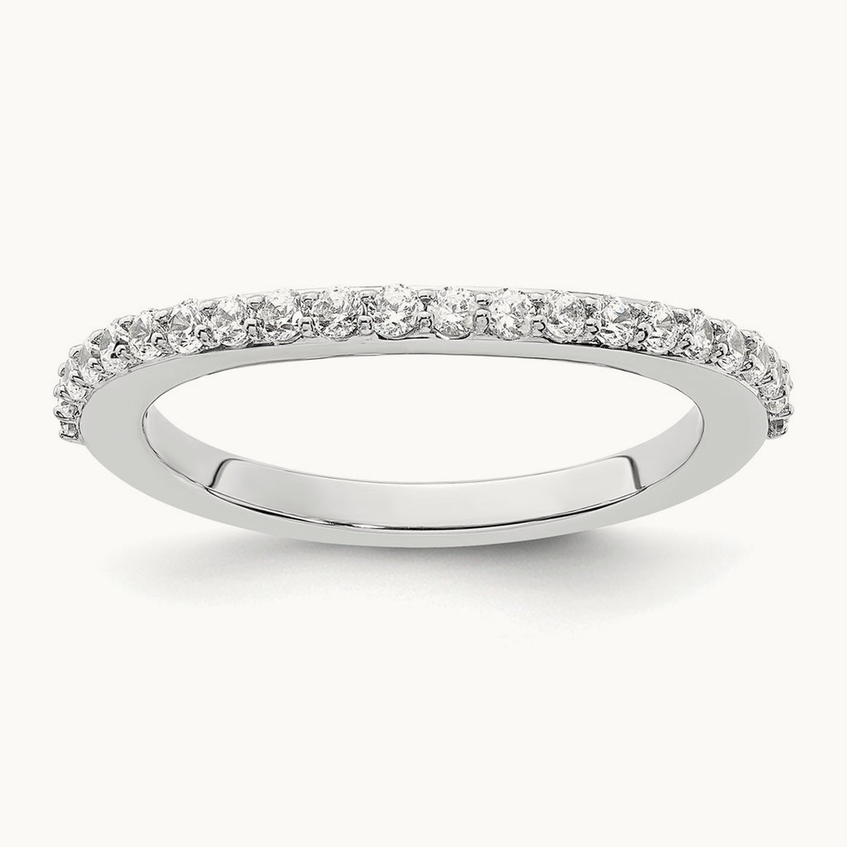 Shared-Prong Wedding Band — 2/5 ct, 7