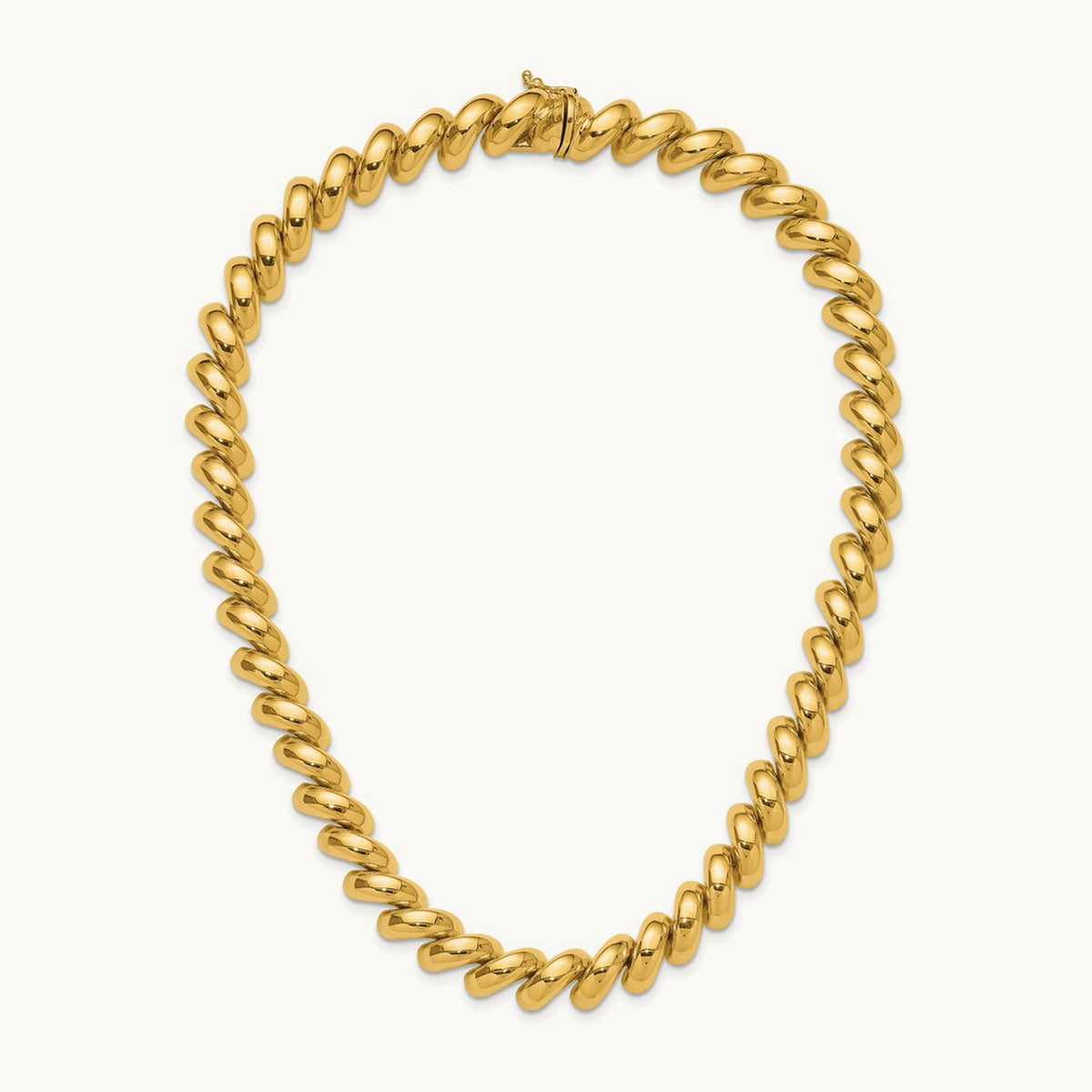Polished San Marco Necklace, 14K
