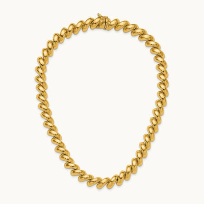 Polished San Marco Necklace, 14K