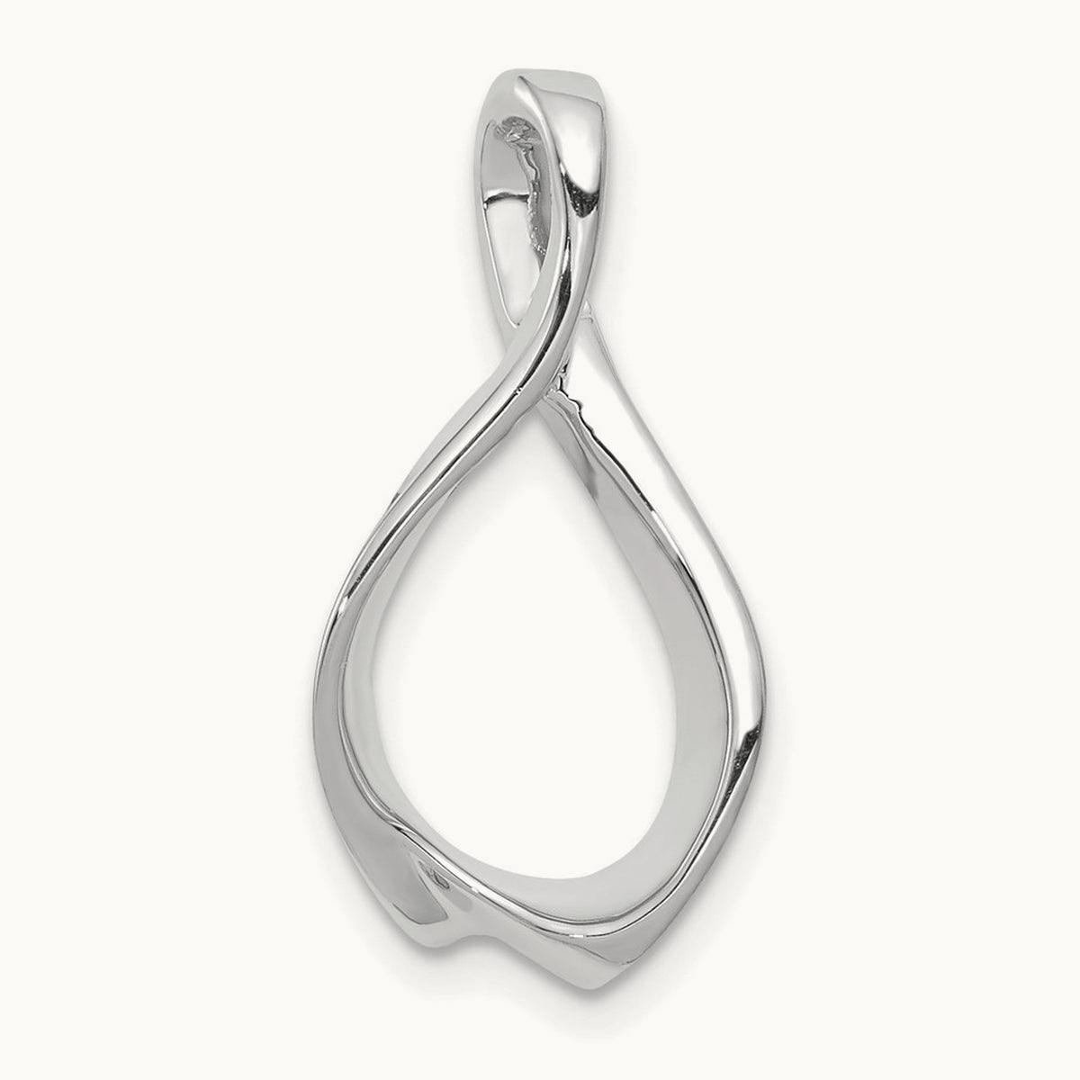Fits up to Omega/ 4mm Reversible Omega Slide, 2mm, 14K White Gold