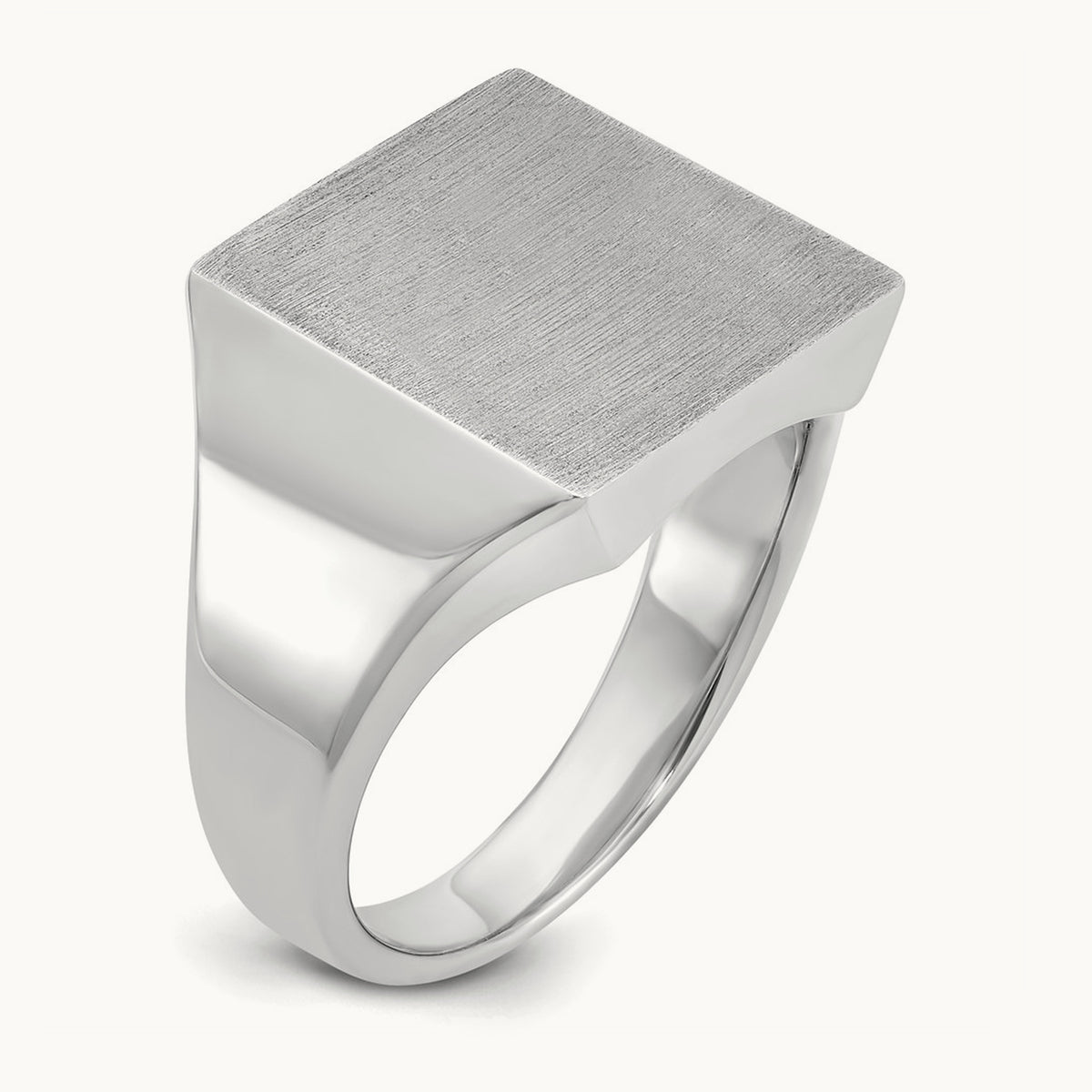 Men's Square Signet Ring — IBGoodman — photo set