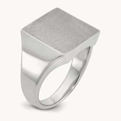 Men's Square Signet Ring — IBGoodman — photo set