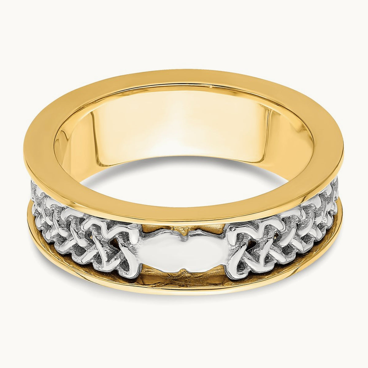 Claddagh Band, 14K Two Tone