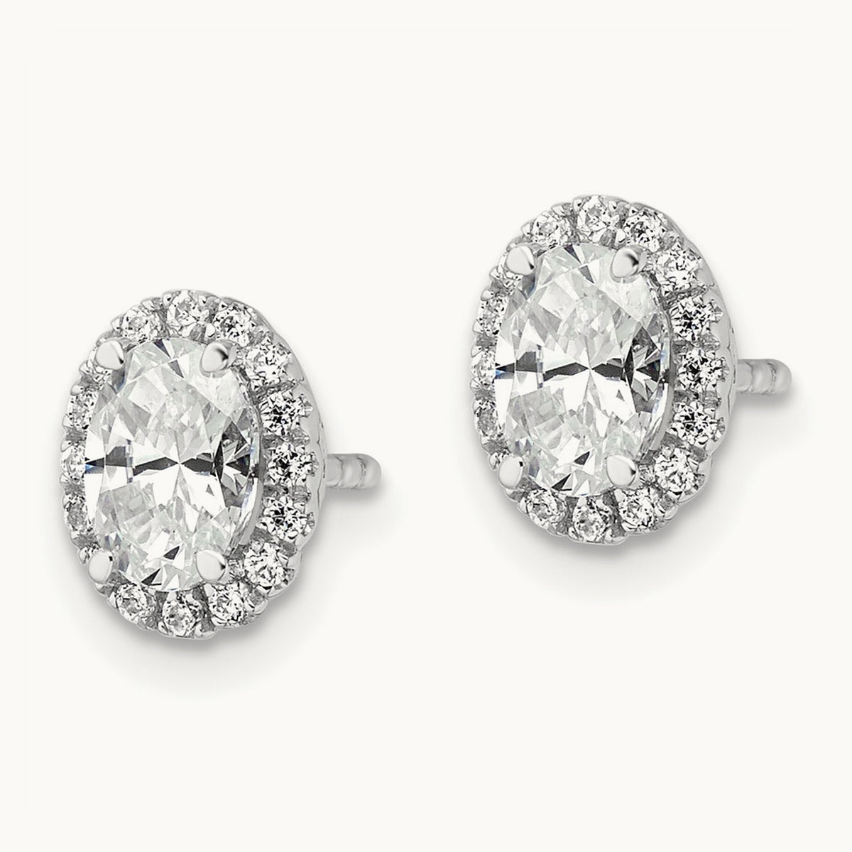 Halo Stud Earrings, 1.25 ct tw Lab-Grown Diamond