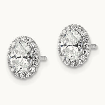 Halo Stud Earrings, 1.25 ct tw Lab-Grown Diamond