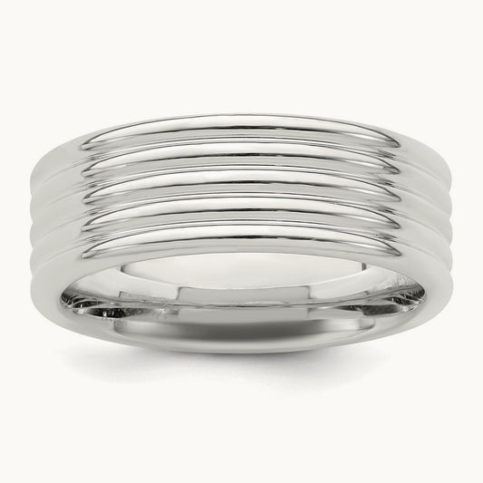 Polished 5-Row Fancy Band — 6