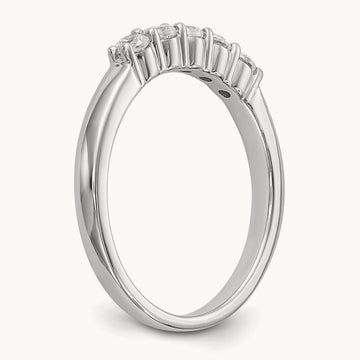 5-Stone Diamond Band, 14K White Gold