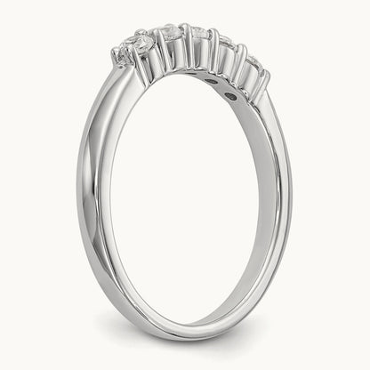 5-Stone Diamond Band, 14K White Gold