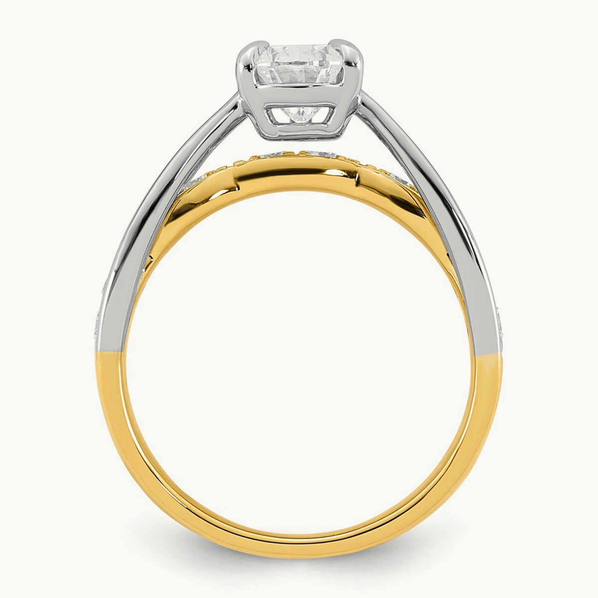 14ktt Certified Pear Center Lab Grown Diamond VS+ F+ Ring — 1.97 ct tw