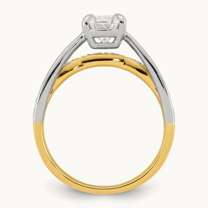 14ktt Certified Pear Center Lab Grown Diamond VS+ F+ Ring — 1.97 ct tw