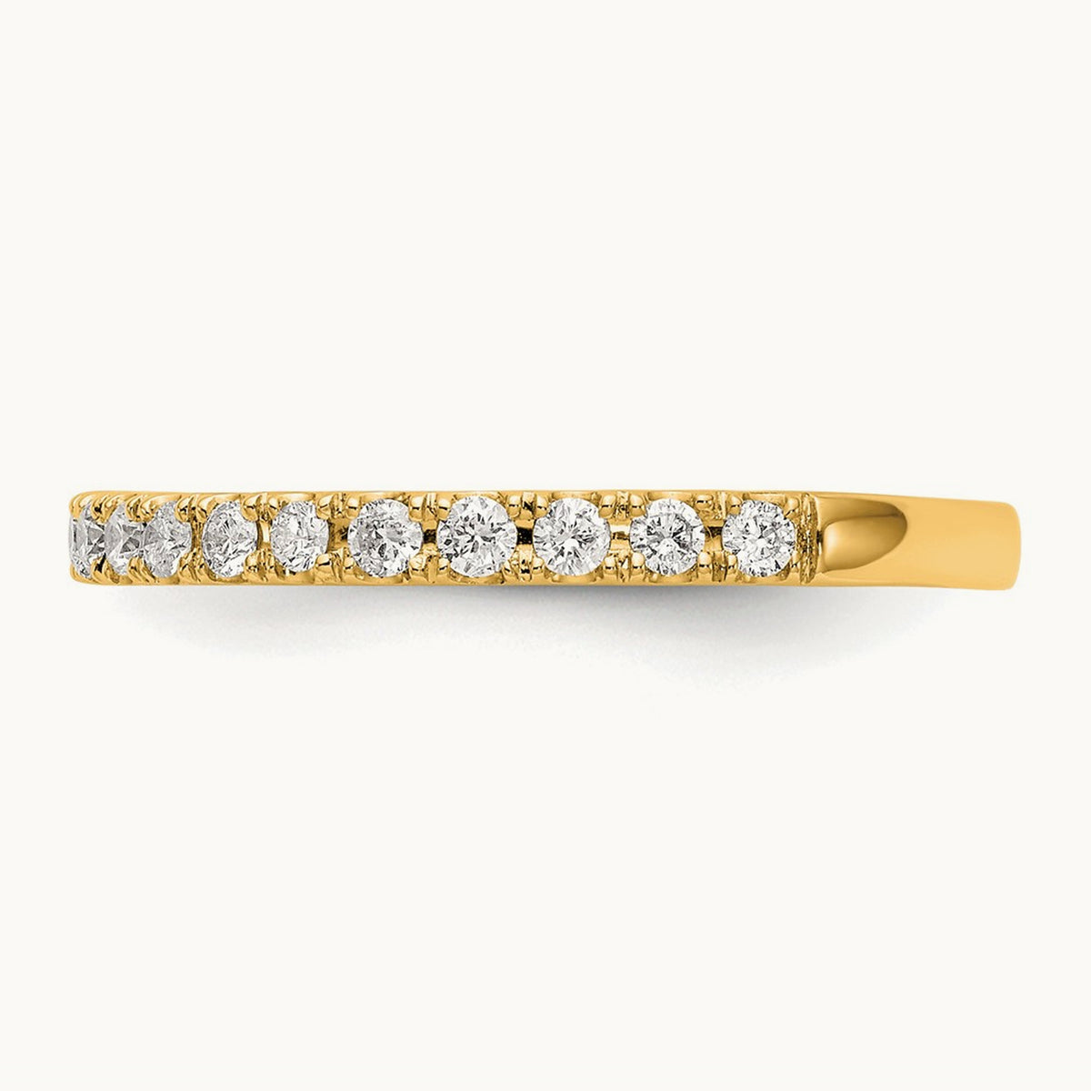 Wedding Band, 0.25 ct tw Lab-Grown Diamond — 14K Yellow Gold