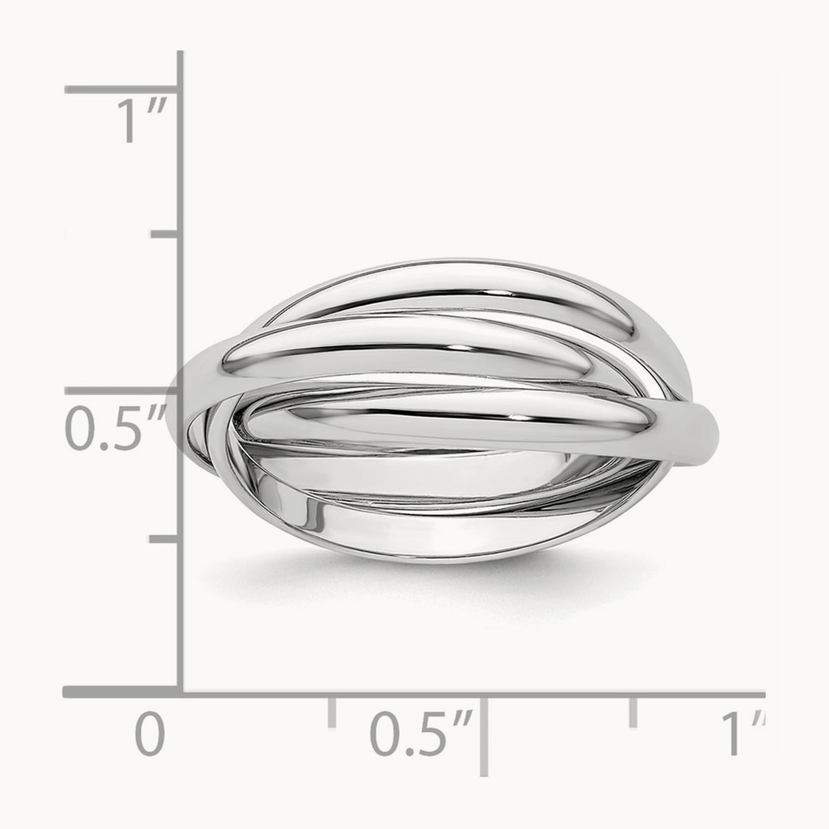 Polished Rolling Ring — 14K Yellow Gold