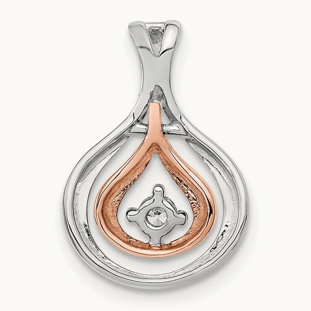 Polished Fancy Diamond Chain Slide — photo set