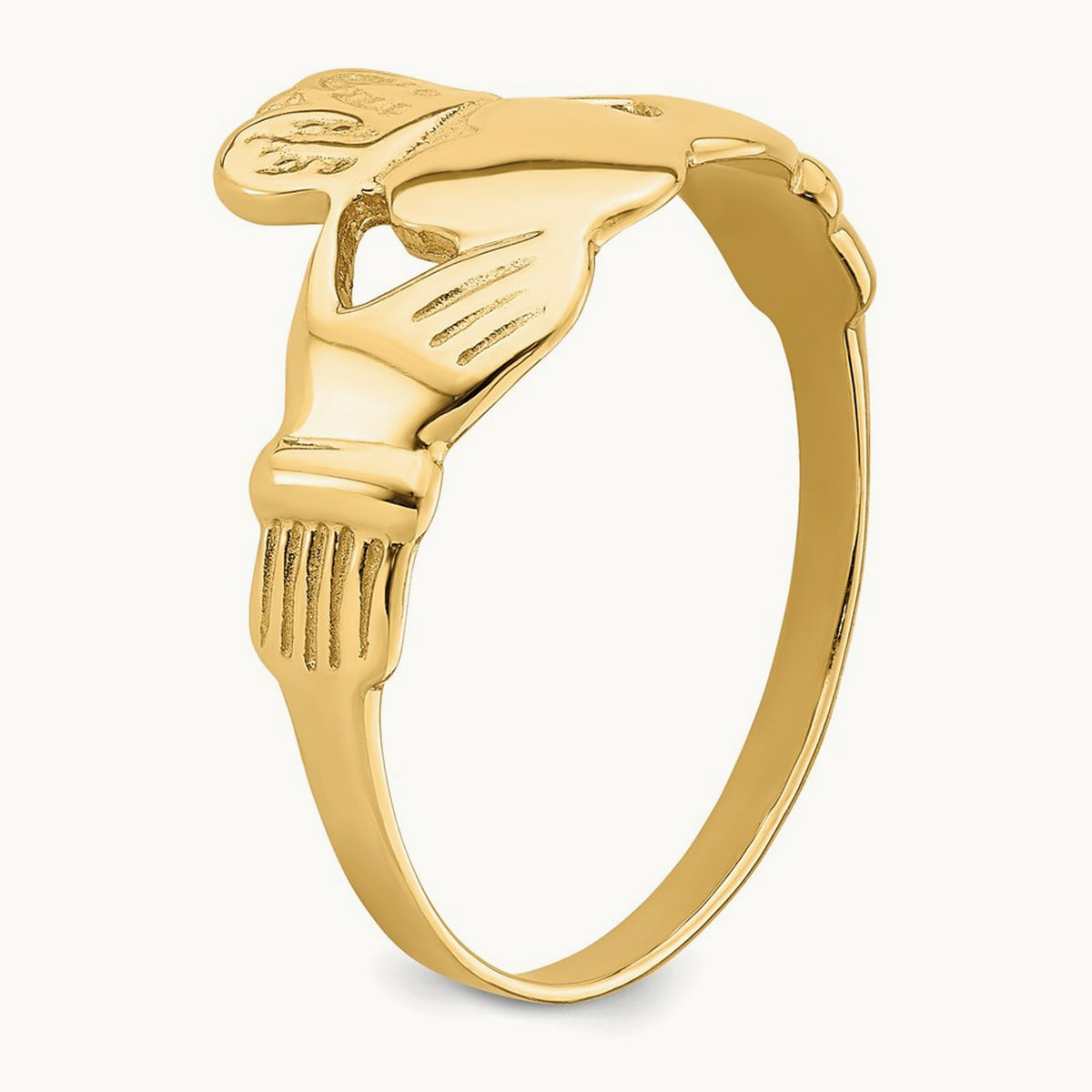 Men's Claddagh Ring, 14K