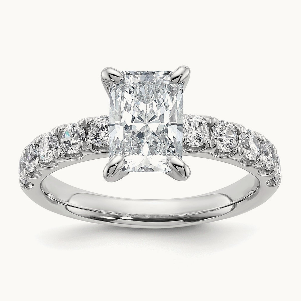 Radiant Engagement Ring — 2 1/5 ct, 7