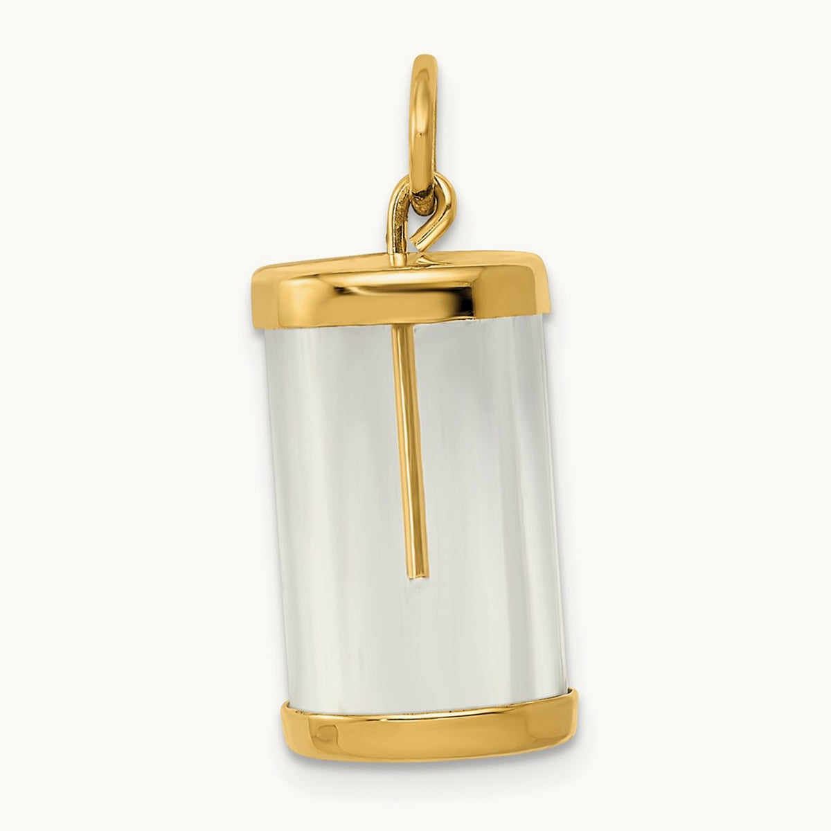 Fillable Capsule Charm, 14K