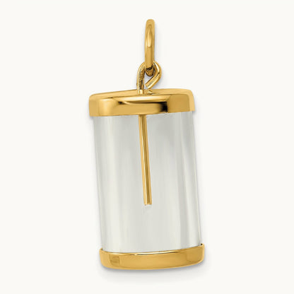 Fillable Capsule Charm, 14K