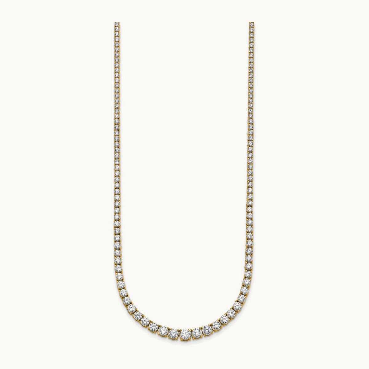 Graduated Tennis Necklace, 10.00 ct tw Lab-Grown Diamond