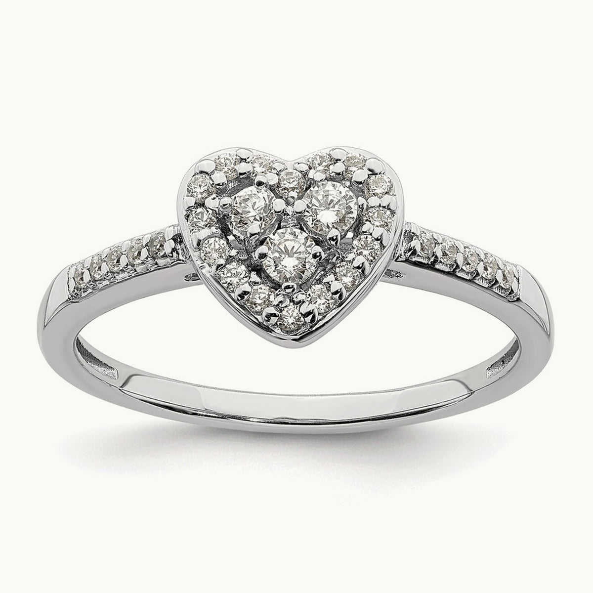 Diamond Cluster Complete Engagement Ring — photo set