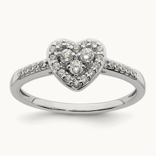 Diamond Cluster Complete Engagement Ring — photo set