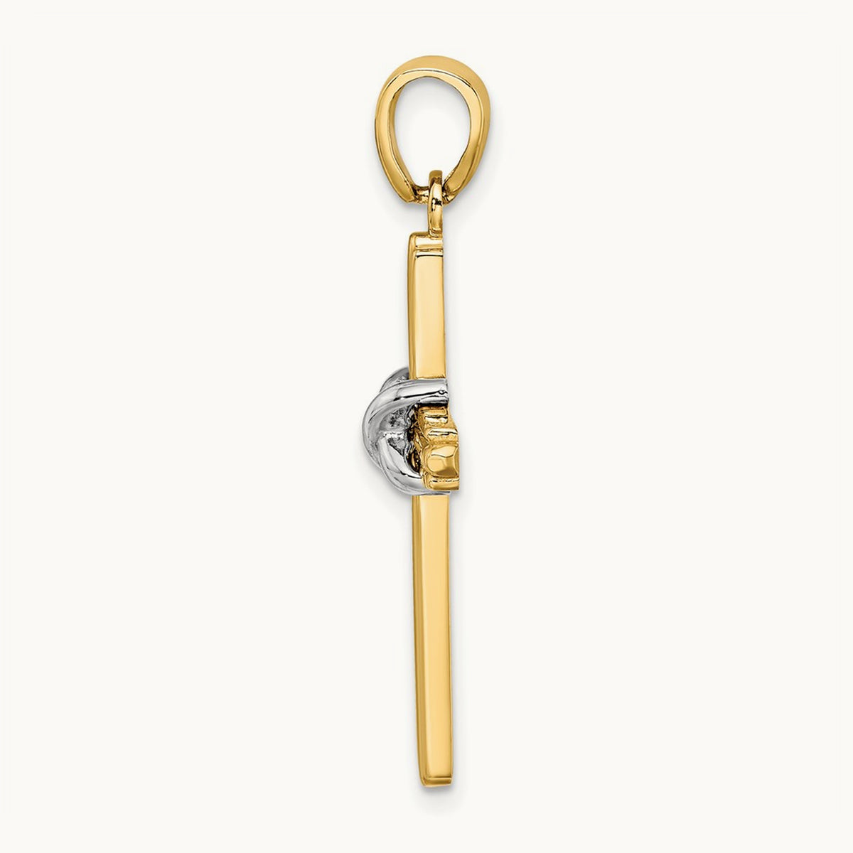 X Center Charm, 14K Two-tone