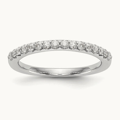 Diamond Wedding Band, 14K White Gold