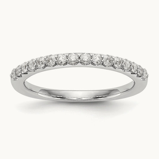Diamond Wedding Band, 14K White Gold
