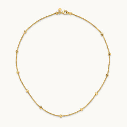 Polished and Diamond-cut Beaded Necklace — photo set