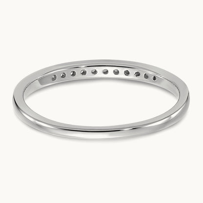 Channel Set Band, 0.10-1.00 ct tw Lab-Grown Diamond — 1/10 ct, 14K White Gold