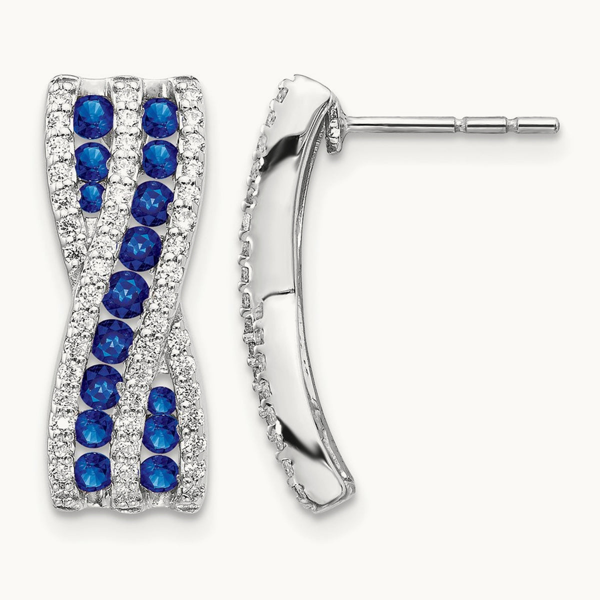 Diamond and Sapphire Fancy Earrings — photo set