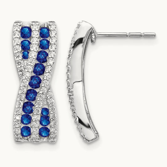 Diamond and Sapphire Fancy Earrings — photo set