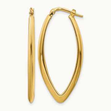 Polished Fancy Hoop Earrings — Leslie's — photo set