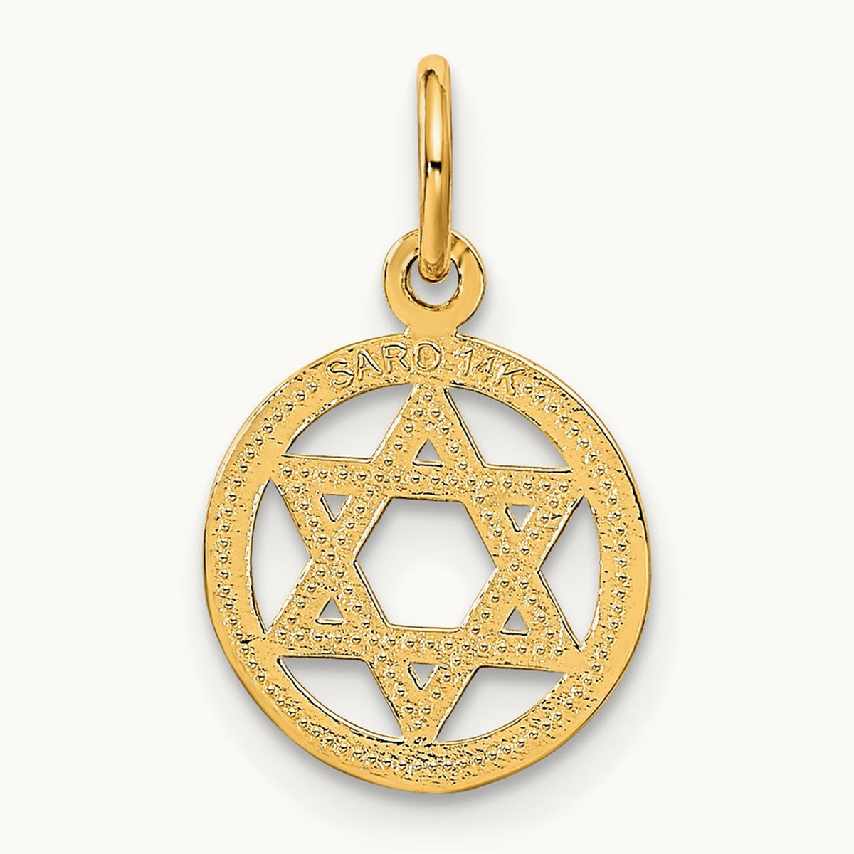 Solid Polished Star of David Charm — photo set