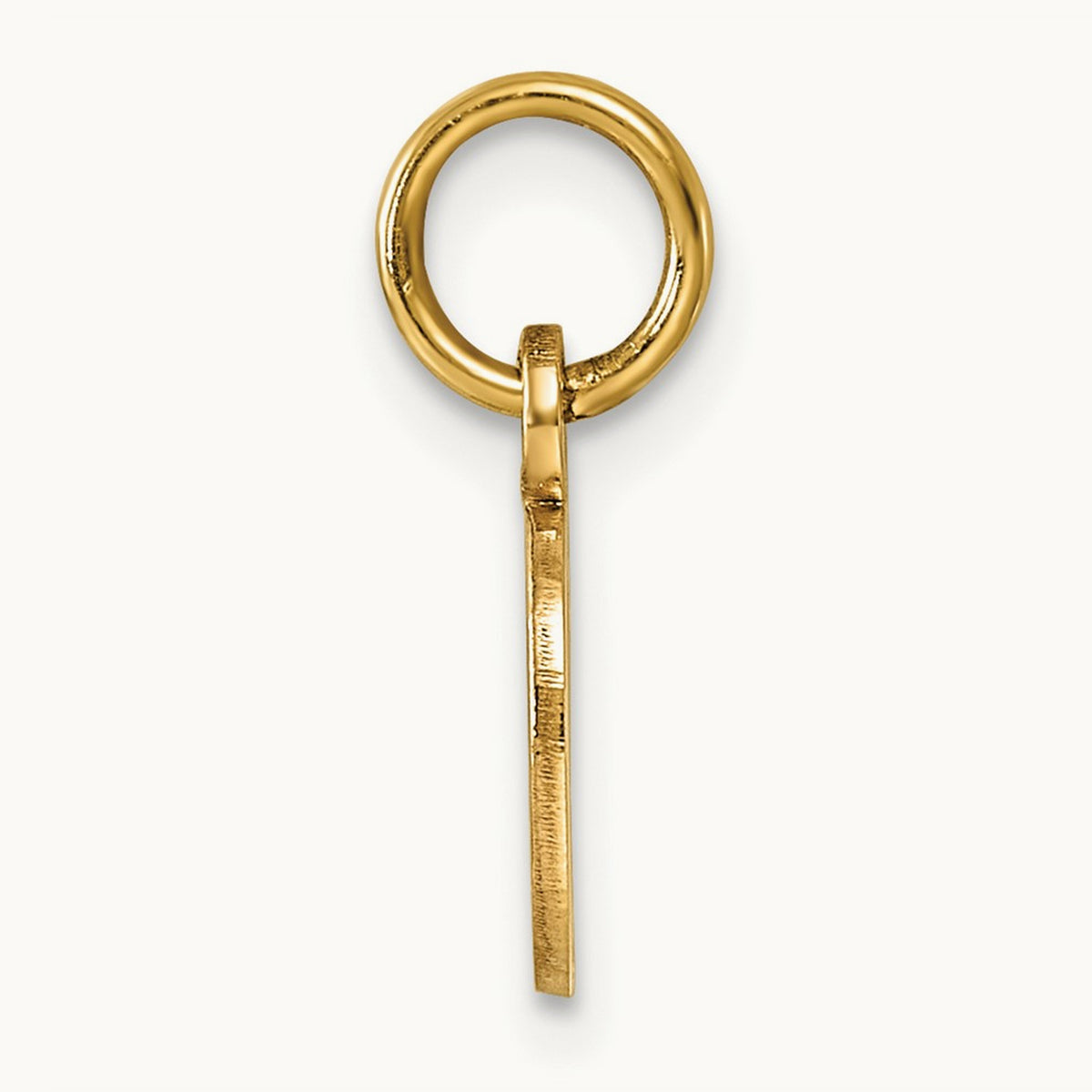Cutout Letter G Initial Pendant, 14K Yellow Gold