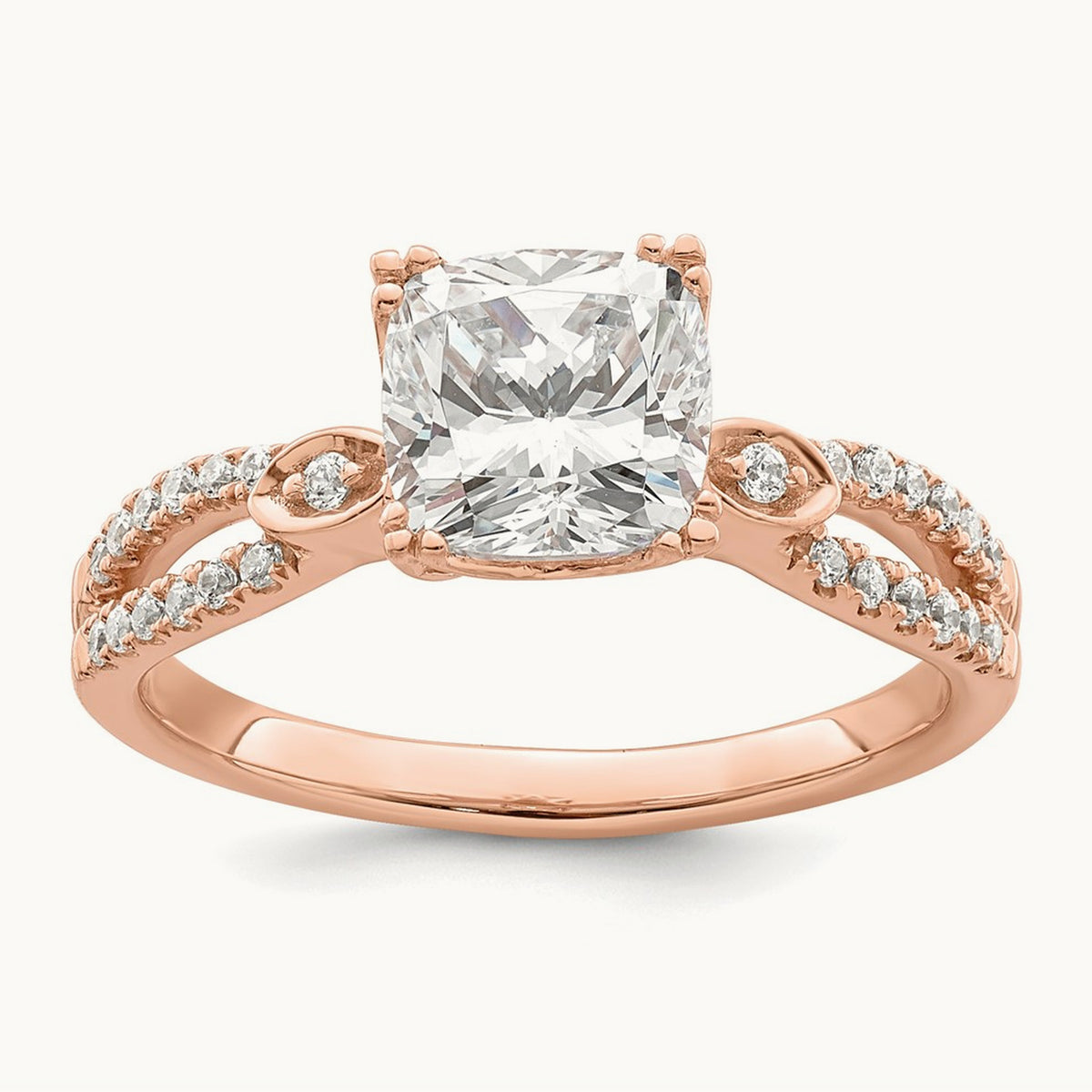 Cushion Semi-Mount Engagement Ring — 1 1/2 ct, 7