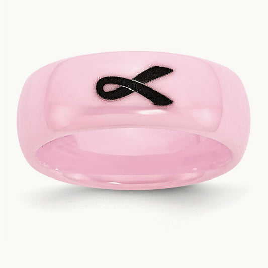 Laser Accented Ribbon Polished Band — photo set