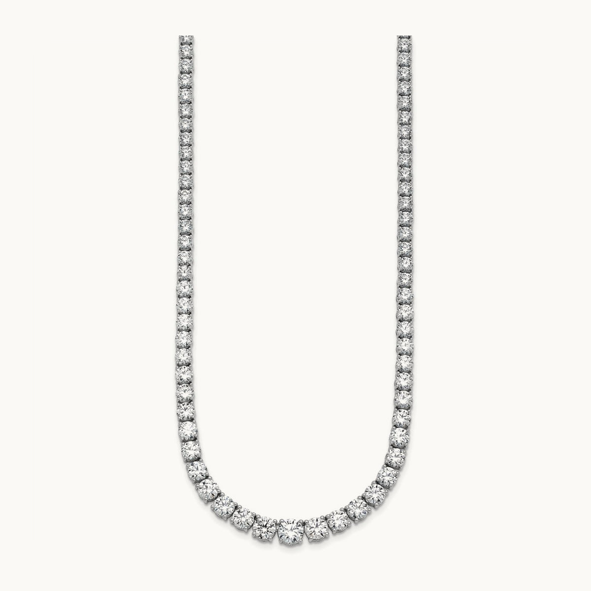 Graduated Tennis Necklace, 28.50 ct tw Lab-Grown Diamond