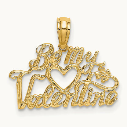 Be My Valentine Charm, 14K
