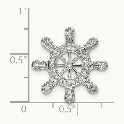 1/4ct. Diamond Ship Wheel Pendant — photo set