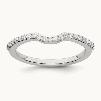 Diamond Wedding Band, 14K White Gold