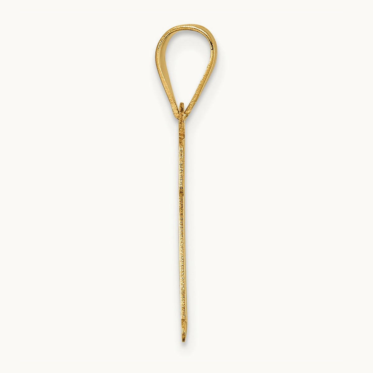 Polished Initial Pendant — T