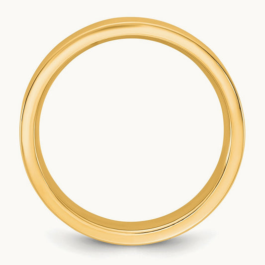 Standard Flat Comfort Fit Band, 4.5mm, 10K Yellow Gold