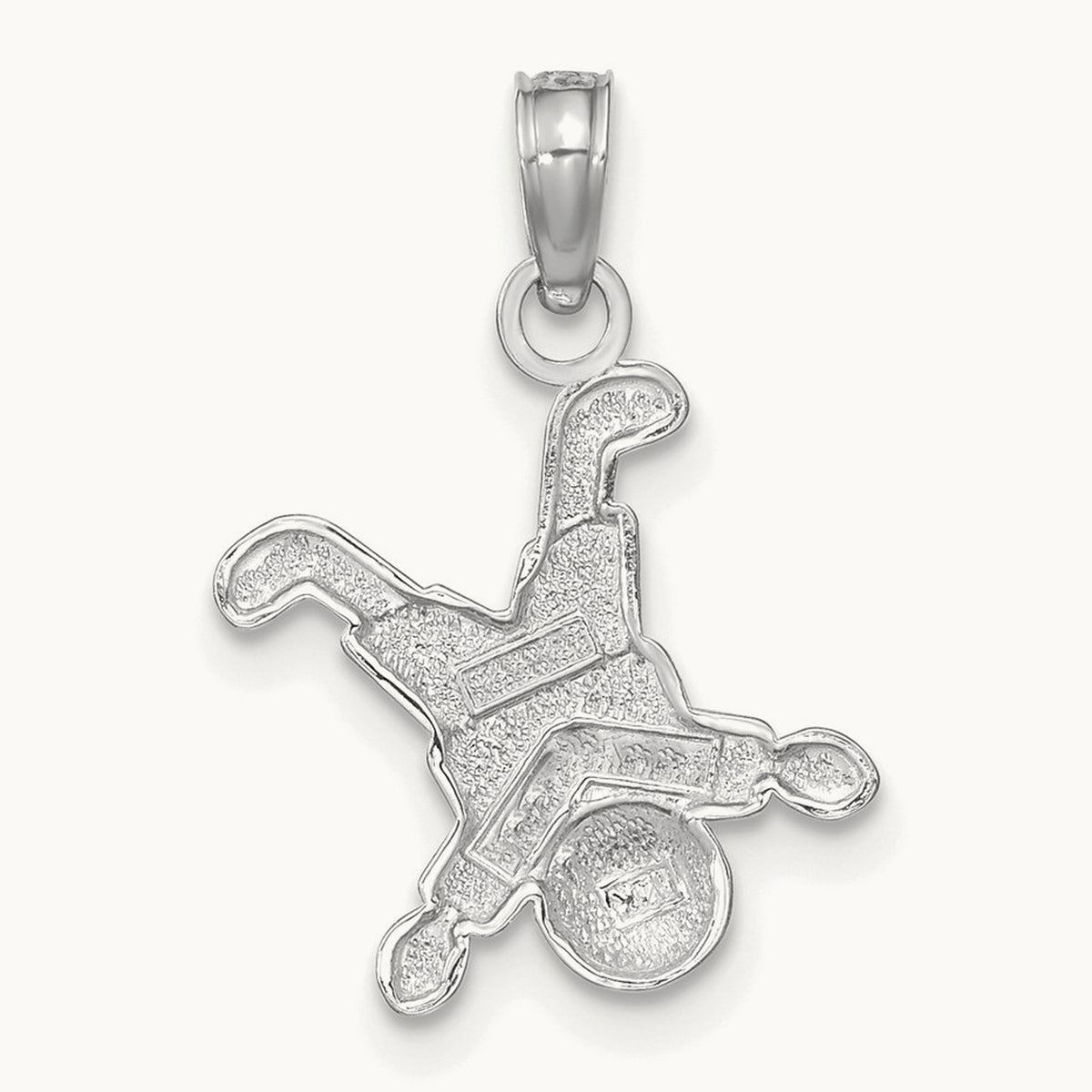 Little Boy Pendant — 14K White Gold