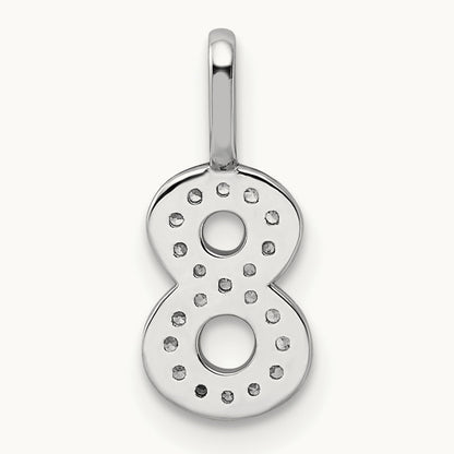 Diamond Number 8 Pendant — photo set