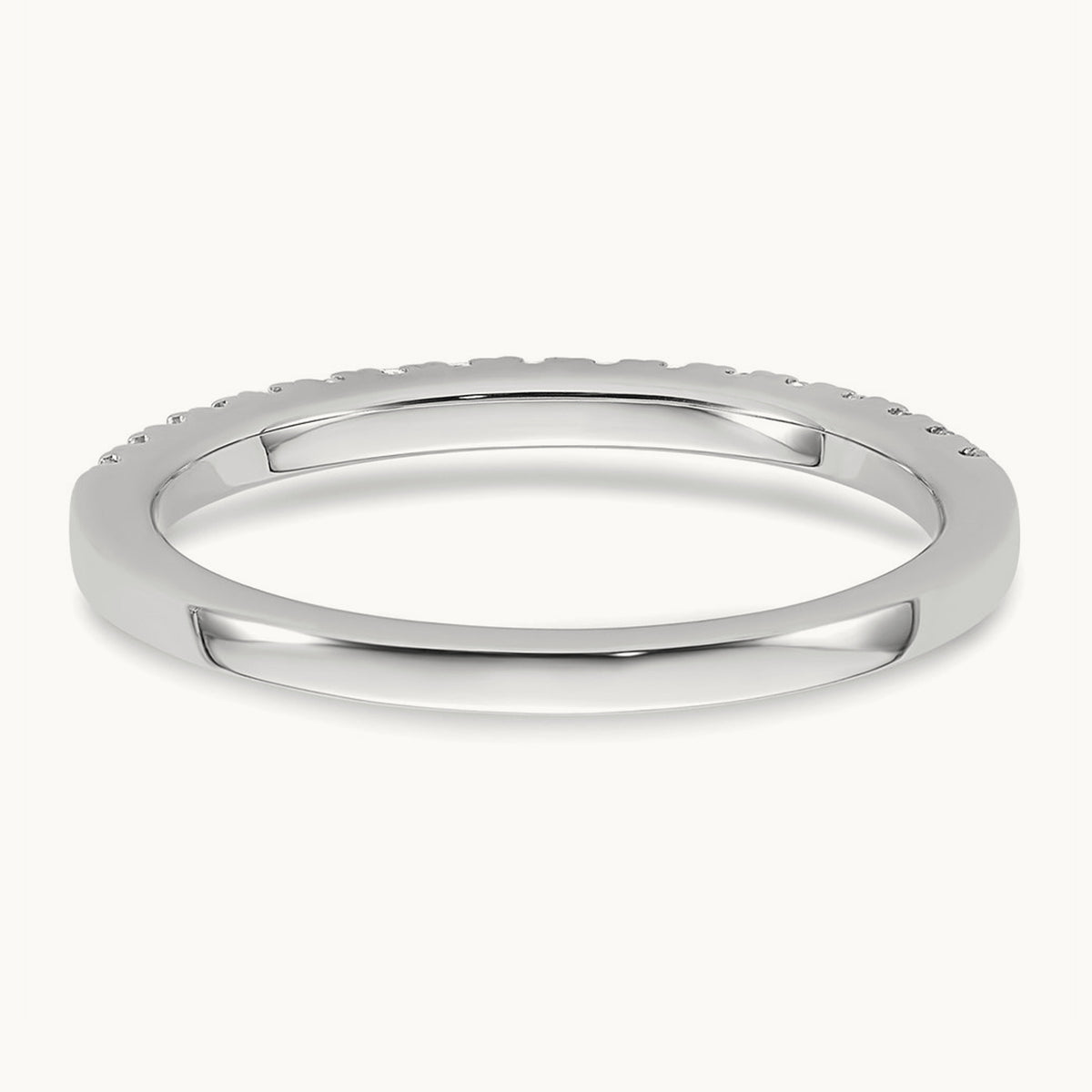 Diamond Wedding Band, 14K White Gold
