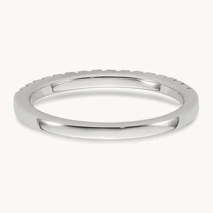 Diamond Wedding Band, 14K White Gold